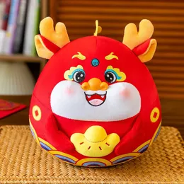 1PC Chińskie Dekoracje Zodiak Smok Pluszowy wisiorek wypchany lalki Urocza maskotka dla dzieci Prezenty 240122