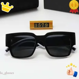 Quality Womans High 3579 Sunglasses Fashion Mens Sun Glasses UV Protection Men Designer Eyeglass Gradient Metal Hinge Women Spectacles Box