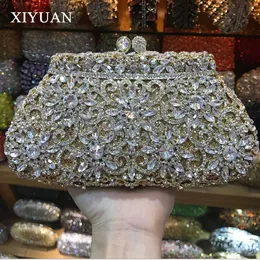 Gold/Grau/Lila/Silber Kristall Strass Damen Aquamarin Abendtasche Kristallverkrustete Taschen Party Handtaschen Clutch Geldbörse klein 240125