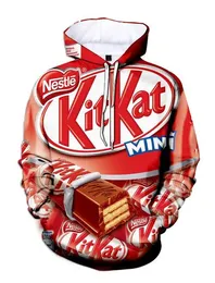 2024 Designer hoodies men womens Hoodie Food Snacks 3D oversized fashion sweatshirt h2y hoody long sleeve sweatshirts size OK04