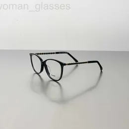 サングラスのデザイナーXiaoxiang Plain Cat Eye Frame 3408、Zhao Lusi、Quan Zhilong、同じ織物チェーン、アンチブルーライトは、Myopia 6C06と一致させることができます