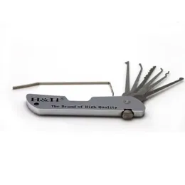 Suprimentos de serralheiro Hh Folding Lock Pick Set Pocket Mtitool Swiss Army Jackknife Tipo de faca para 65055532010250 Vigilância de segurança Dhtrm