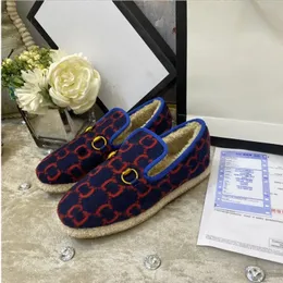 Designer de luxo inverno sapatos casuais mulheres texturizadas lã mocassins tecidos sola intermediária de borracha plana sapatos para casa senhora verificação tweed andando