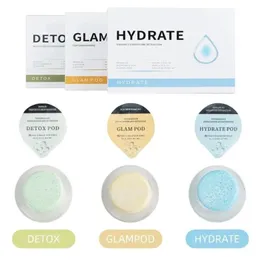 5 lådor 6 olika typer CO2 syre kit glam detox hydratbalans belyser återupplivning skidor hudvård belysning kapslar