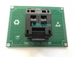 IC51-1004-814-2 Yamaichi TQFP100은 프로그래밍 어댑터 QFP100 소켓 0.65mm 피치 패키지 크기 14x20mm에 묻습니다.