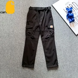 Cargohose Cahar tt Klassische Holzfällerhose Jogginghose für die Schwerindustrie Modemarke Washed Make Old Overalls Knietuchdetail Hose mit mehreren Taschen