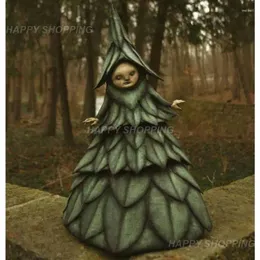 Garden Decorations 16cm Halloween Witch Figurine Creepy Sculptures Statue Resin Decoration For Home Patio Yard Lawn Porch Decor