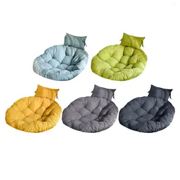 Pillow Thick Egg Chair With Headrest Multifunctional 12cm Filling Diameter 105cm For Hammock Durable Accessory