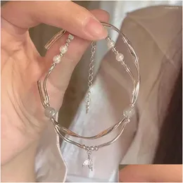 سلسلة ربط أسوار سوار ذيل السمكة أنثى Mobius Ring Ins Light Luxury Niche Design Moonlight Stone IE