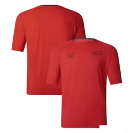 Polos maschile 2024 Nuovi fan della F1 indossano maglietta Forma 1 Team Mens Shirts Summer Racing Casual Sports Sports Tee Plus size Dhlbc 5pph