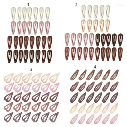 Acessórios para o cabelo pino para meninas 30pcs clipe fosco snap doce