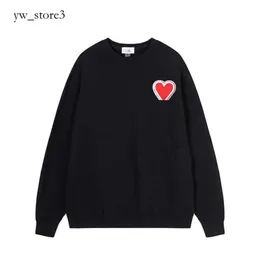 Ami Marka Tasarımcıları Amis Paris Hoodie Erkekler ve Kadınlar İçin Moda Ami Hoodie De Coeur Hoody İşlemeli Büyük Aşk Bahar Yuvarlak Boyun Jumper Çift Sweatshirts Amirs 5079