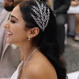 A254 Rhinestone Headband for Women Tiara Bridal Headpiece Headwear Wedding Hair Accessories Princess Crown Queen Diadem 240130