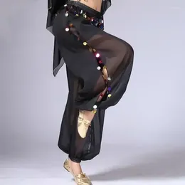 Stage Wear Belly Dance Harem Pants Bloomers Chiffon Tribal Arabic Halloween Costume 10 Colours