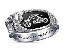 NEW HIP HOP Big Rings for Men Rock Style Viking India Steampumk Silver Color Cowboy Motorcycle Association Higdors Jewelry2524207