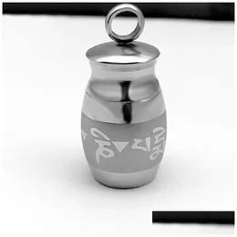 Other Smoking Accessories Latest Smoking Stainless Steel Pendant Mini Storage Container Snuff Bottle Pill Spice Miller Herb Tobacco Ca Dhf6Z