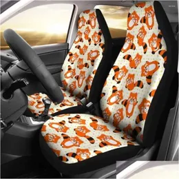 Car Seat Covers Ers Raccoon 10 Pack Of 2 Front Protective Er Drop Delivery Automobiles Motorcycles Interior Accessories Otatm