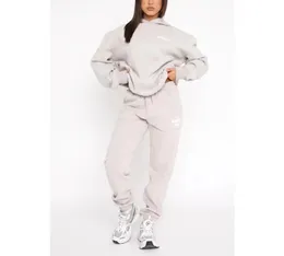 Designer sportkläder vit räv hoodie set 2 bit set womens mens kostym sportig långärmad pullover huva fast färg tracksuit flerfärgad tröja hy