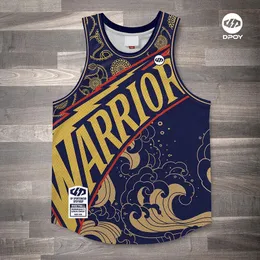 Dpoy Original Design Basketball Vest Curry Loose Breathable Polyester Quickdry Mens Sports Fitness Shirt Art Creativity 240122