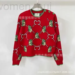 Kobiety Knits Tees Designer 2023G Domowy jesień/zimowy sweter Nowy Smok Ekskluzywny Jacquard Knitted Pullover Donnel Nec