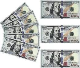 Prop Prop Money USA Dollars Party Party Money Fake for Movie Pancnote Paper Novelty Toys 1 5 10 20 50 100 دولار لتدريس الأطفال