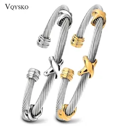 VQYSKO Fashion Jewelry 316L Stainless Steel Bracelets Bangles For Women Selling Party Accessories Woman Bracelet and Bangles 240124