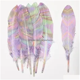 Craft Tools Diy Printing Feather Goose Wedding Party Event Decor Festive Decoration 15-20Cm Drop Delivery Home Garden Arts Crafts Dhnkn