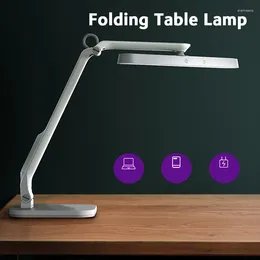 Lâmpadas de mesa usb led lâmpada de mesa regulável dobrável olho-cuidado luz de escritório recarregável controle de toque stepless escurecimento luzes de leitura