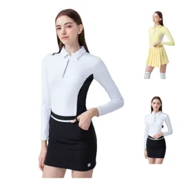 Lu Yoga align mens polos out ourdoor tshirt long sleeve Stand Golf Wear Fashion Goyswicking Woman Sportswear Slim Sports Lemon Ll Jogger Lu Yoga08 2