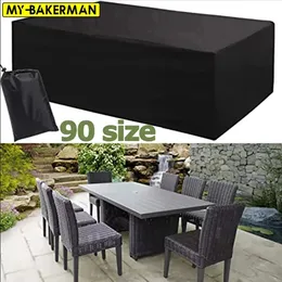 90 크기 야외 안뜰 정원 가구 방수 커버 소파 테이블 의자 먼지 증거 커버에 대한 비 눈 의자 덮개 240122