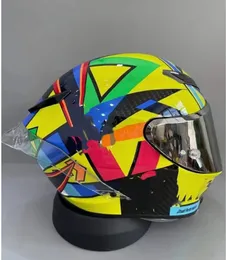 Capacete de motocicleta PISTA RR GP SOLELUNA, viseira anti-neblina, capacete de corrida de motocross, carro, motocross, capacete NÃO ORIGINAL