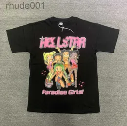 Hight Street Fashion Erkek Tişörtleri Hellstar Cennet Kız Tee T Shirt Retro Üstler Adam Vintage Büyük Boyut Tişört Giyim Gençlik Tees 43XL