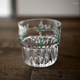 Bicchieri da vino Bicchiere creativo giapponese Tazza di latte Bolla di tè Espresso Kawaii Bere Tazza di caffè Acqua Estetica Matrimonio Verres Bardak Bicchieri