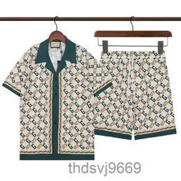 Tuta da uomo di design Set di lusso classico Moda Camicie hawaiane Tute Pantaloncini con stampa di ananas Camicia a maniche corte 789789 E6KM