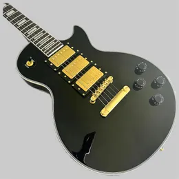 Custom Shop, Made in China, hochwertige E-Gitarren nach Maß, schwarz, dreiteiliger Tonabnehmer, kostenloser Versand