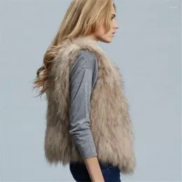 Gilet da donna Ms. Simulazione Gilet di pelliccia Primavera europea e americana Autunno artificiale peloso imitazione finta Lady Wint