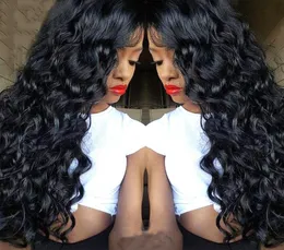 Glueless Full Lace Wig Preucked Brazilian Virgin Hair Deep Wave Lace Front Human Hair Wigs for Black Women9657195