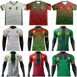 24 25 Maglia nazionale di calcio del Camerun Maglia squadra di calcio Ekambi Bassogog Aboubakar ABOUBAKAR Tifosi Giocatore Camicie maillot de foot kit camiseta futbol tuta 23