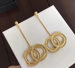 NEW Fashion gold earrings aretes orecchini for women party wedding lovers gift jewelry engagement with box