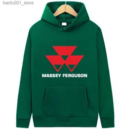 Herrtröjor tröjor 2023 herrar massey ferguson tryckta hoodies vinter huvtröjor tröjor fleece par kläder pullover euro storlek s-3xl q240217