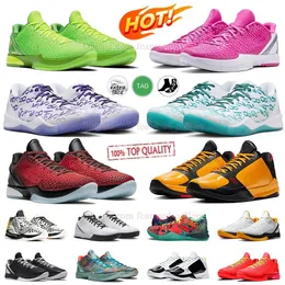 Kobes kobe Mamba Mambas 8 Ayakkabı Basketbol Ayakkabıları 6 5 Protro Ters Grinch 8 Radyant Zümrüt İmza Ayakkabı Bruce Lee Court Mor Spor ayakkabılar Lakers Erkek Kadın Eğitmenler