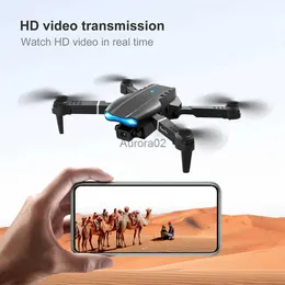 Drönare HD Double Lens Folding Aerial-Drone One Key Start Quadcopters Camera Toys för utomhus inomhus YQ240217