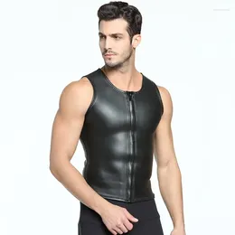 Women's Swimwear Man 2MM Diving Warm Light Leather Vest Slippery Inner CR Super Elastic Swimming Male