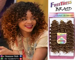 Tress Crochet Hair Crochet Curly 3pcspack Kinky Curly 2017 Tress Ombre Bug Jerry Curly 10inch Synthetic Braiding H3078089