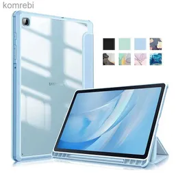 Tablett PC -fall Väskor Socktäta fall för Samsung Galaxy Tab S6 Lite 10.4Im 2022 2020 Tablet Cover Tab S6 Lite P610 P613 P615 P619 CASE S PEN HOLDERL240217