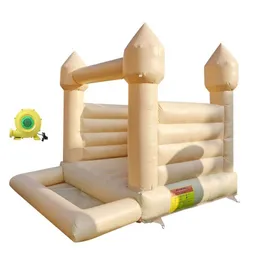 Toptan Beyaz ve Pembe Kids Ballpit Küçük Şişirilebilir Sıçrama Evi Bebek Atlama Bouncy Kalesi Toddler Jumper Bouncer Ball Çukuru ile Blower Free Ship-C içerir
