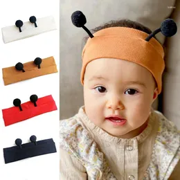 Accessori per capelli Cute Bee Ear Baby Boy Girl Fascia per capelli Turbante Tinta unita Bambino Born Elastic Hairband Po Prop