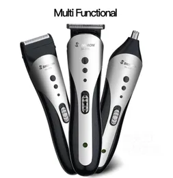professional electric small and portable 3in1 function beard shaver nose trimmer clipper hair cut machine for men9860789