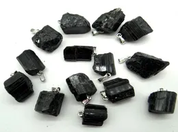 Il minerale di riparazione della tormalina nera di pietra naturale di vendita intera può essere utilizzato pendente per la collana di creazione di gioielli fai da te 50 pezzi5544474