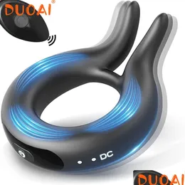 Outros itens de beleza de saúde Cockrings Penisring Brinquedos para homens Chasty Cocking Vibrando Penis Cock Ring Y Goods Vibrador Masculino Adts Gay 1 Dhwpt